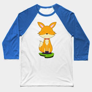 Fox Gentleman Bow tie Baseball T-Shirt